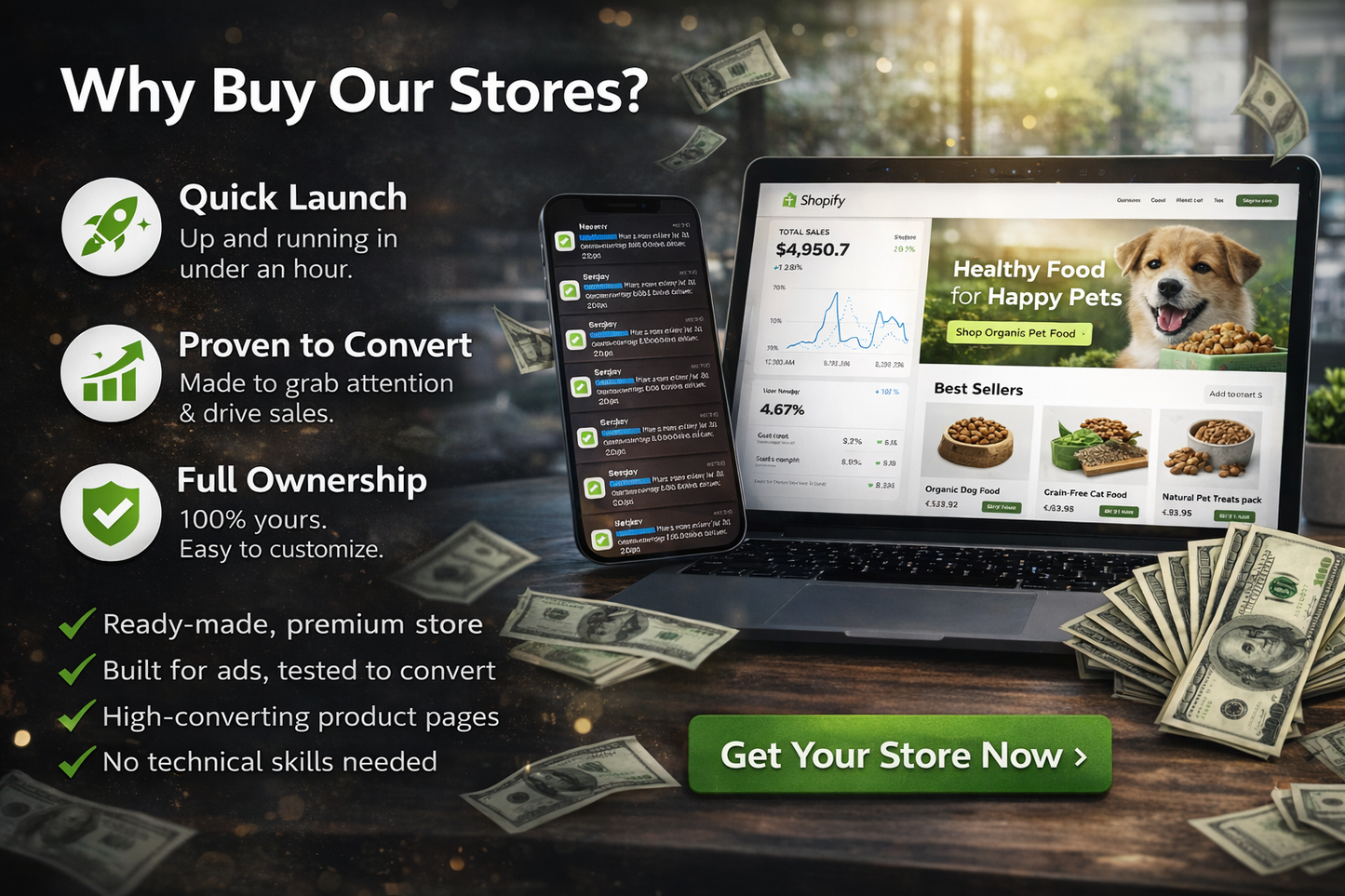 Complete Optimized Shopify Store + TikTok Adds